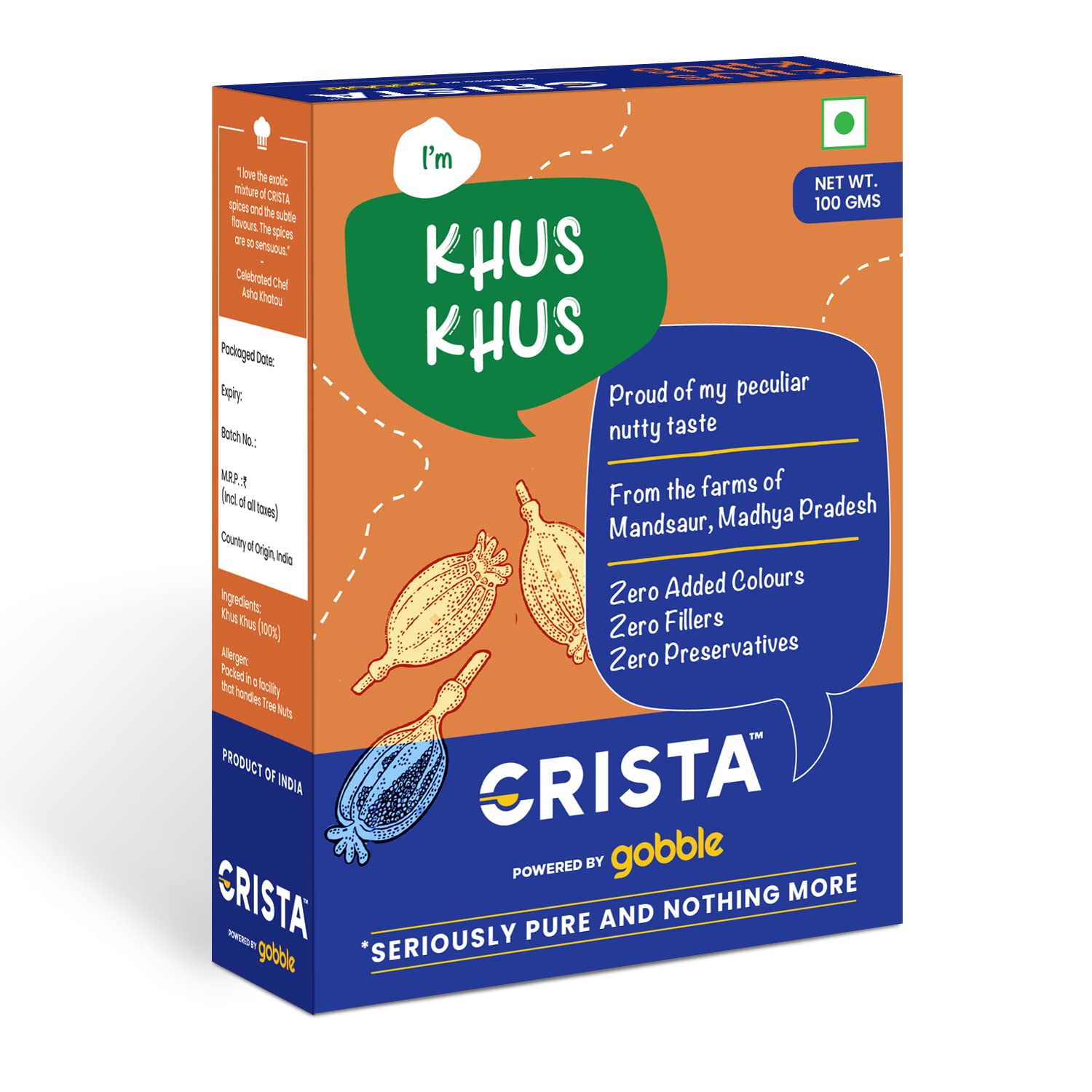 CRISTA Khus Khus, 100 gm