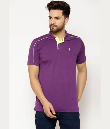 EPPE - Purple Polyester Regular Fit Men's Sports Polo T-Shirt ( Pack of 1 )