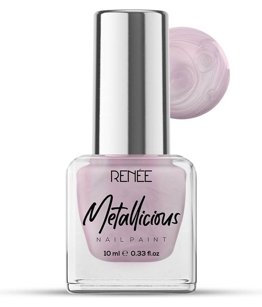 RENEE Metallicious Nail Paint Light Chestnut, Quick Dry, Chip Resistant (Light Chestnut,10ml)