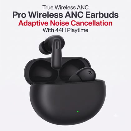 Pro Wireless ANC Earbuds - 49dB Active Noise Cancellation, 44H Playtime & Heavy Bass & Fast Charge (Type-C) Pro Wireless ANC Earbuds - 49dB Active Noise Cancellation, 44H Playtime & Heavy Bass & Fast Charge (Type-C)