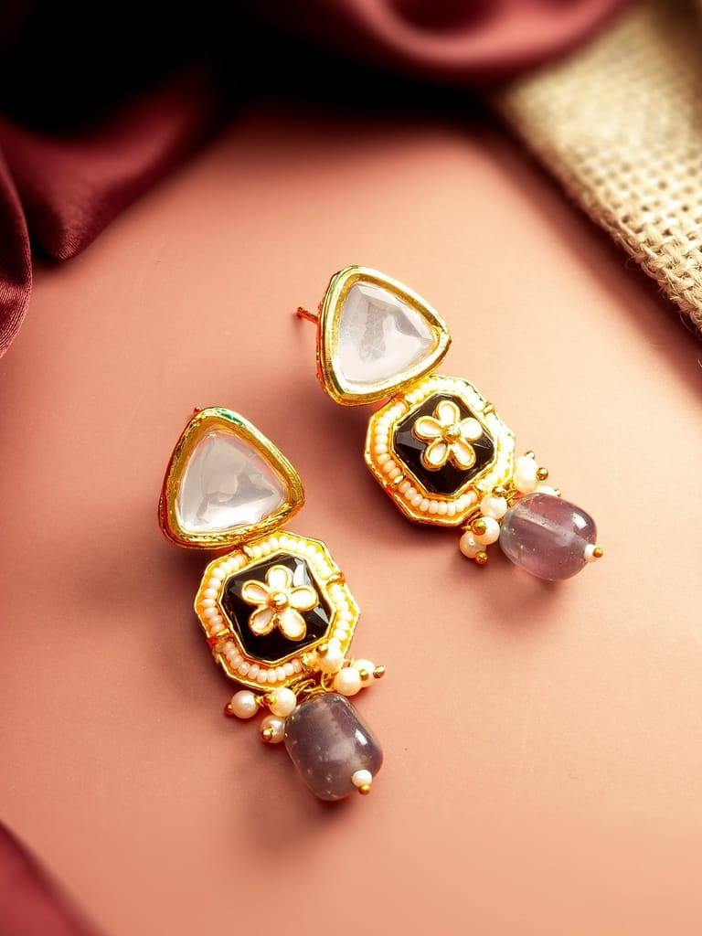 Morison Golden Drop Earrings Graceful Beauty for Every Occasion - Earrings | Buy online on ZillyBuy