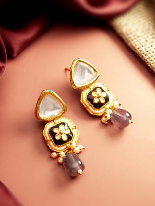Morison Golden Drop Earrings Graceful Beauty for Every Occasion