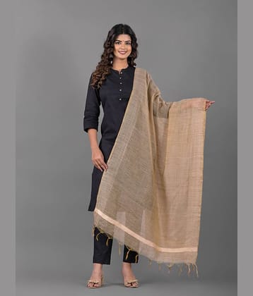Apratim Beige Cotton Women's Dupatta - ( Pack of 1 )