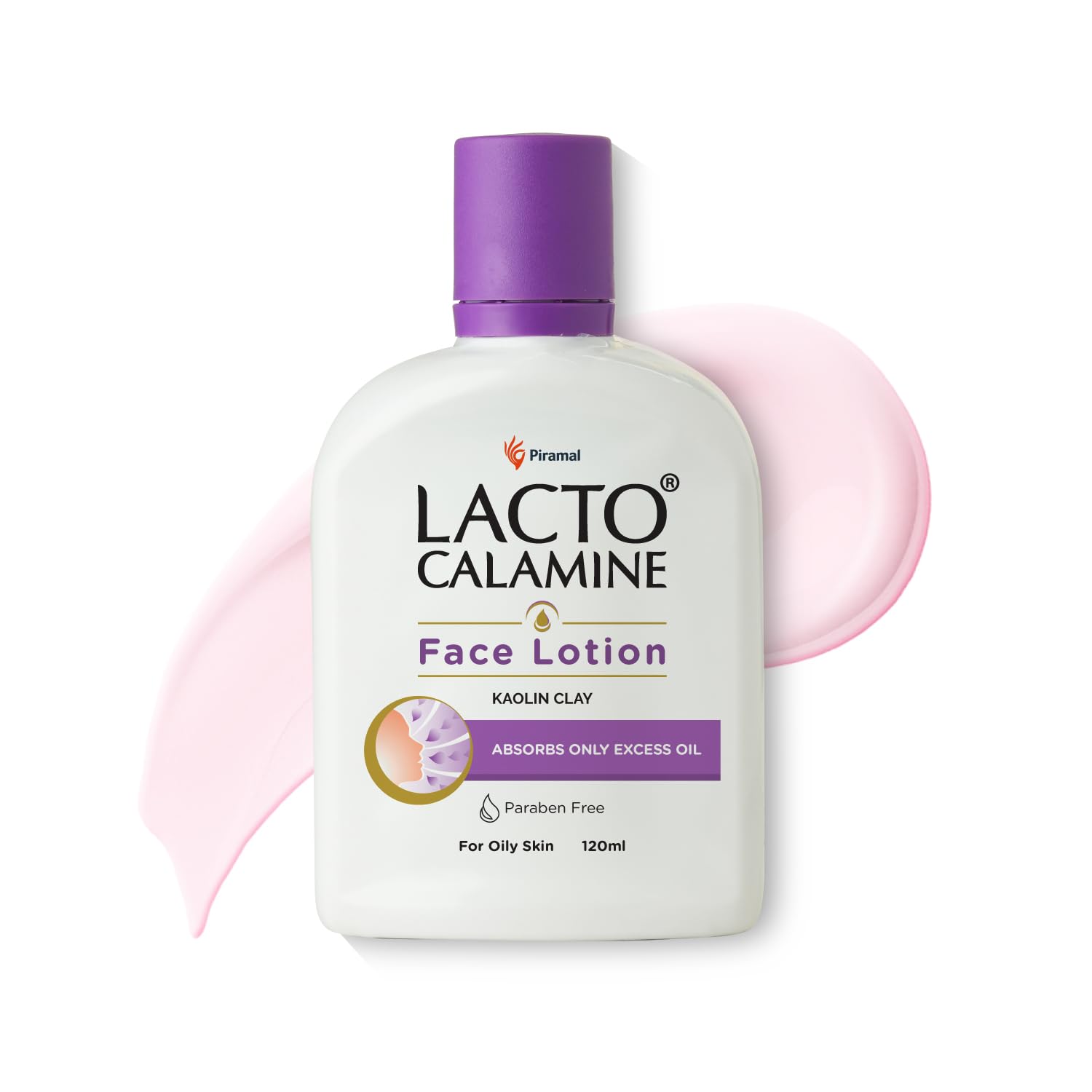 Lacto Calamine Face Lotion | 120ml | Daily Moisturizer For Face - Oily Skin | Kaolin Clay, Glycerine & Zinc Oxide | Abosrbs Excess Oil | Fights Pimples, Darkspots & Blackheads | Body Lotion