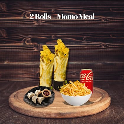 2 Rolls + Momo Meal