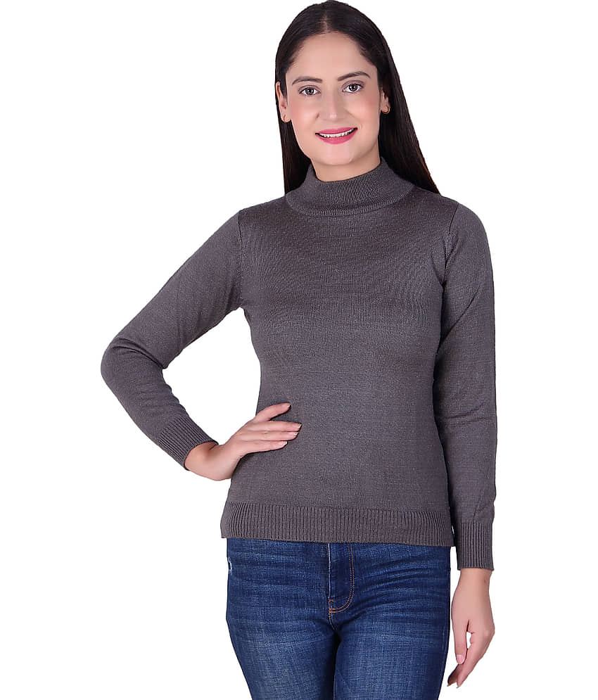Ogarti Acrylic Grey Pullovers