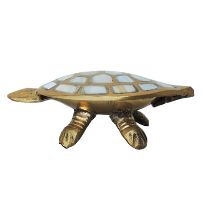 Brass Showpiece Tortoise, Turtle [Kachua] Statue, Height : 1.5 Inch (ANMAS002 A)