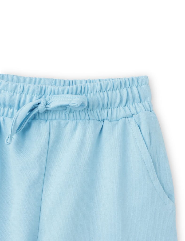 Premium Kids Girls Shorts Cotton French Terry Atomizer Blue Baby Shark 2025 at ShopCircuit | OND