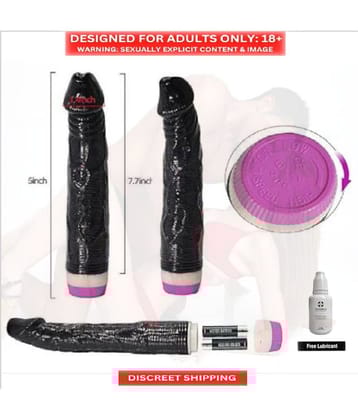 Way Of Pleasure 10 inch Dark Black Silicon Vibrating Women Dildo BY-SEXTANTRA