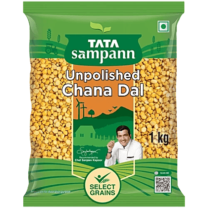 Tata Sampann Unpolished Chana Dal, 1 kg