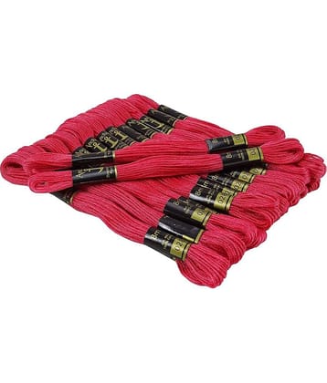 PRANSUNITA Anchor Stranded Cotton 6 Strand Cross-Stitch Hand Embroidery Stranded Cotton Craft Sewing Floss Thread, Pack of 10 (Anchor 28)