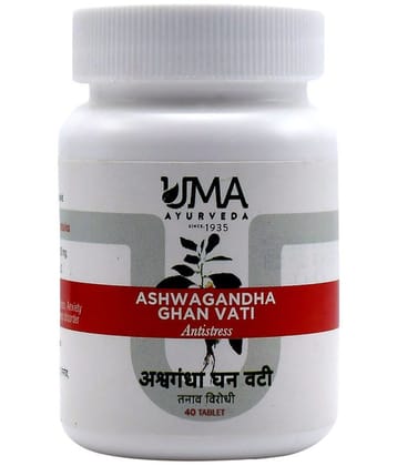 UMA AYURVEDA Ashwagandha_Ghan_Vati_40_Tab Tablet 1 kg Pack Of 1