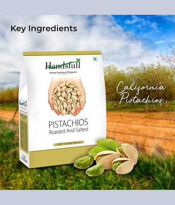 Handsfull Roasted and Salated Pistachios, Roasted Pista, Dry Fruits, Dry Fruits & Nuts,200g