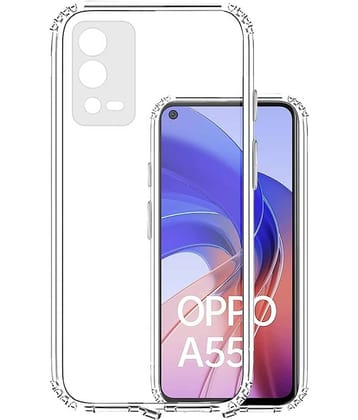 ZAMN - Silicon Soft cases Compatible For Silicon Oppo A55 4G ( Pack of 1 )