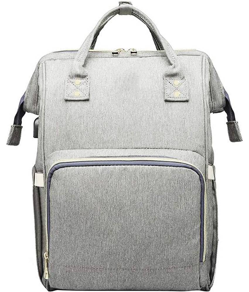 House Of Quirk Gray Diaper Bags - 1 Pc