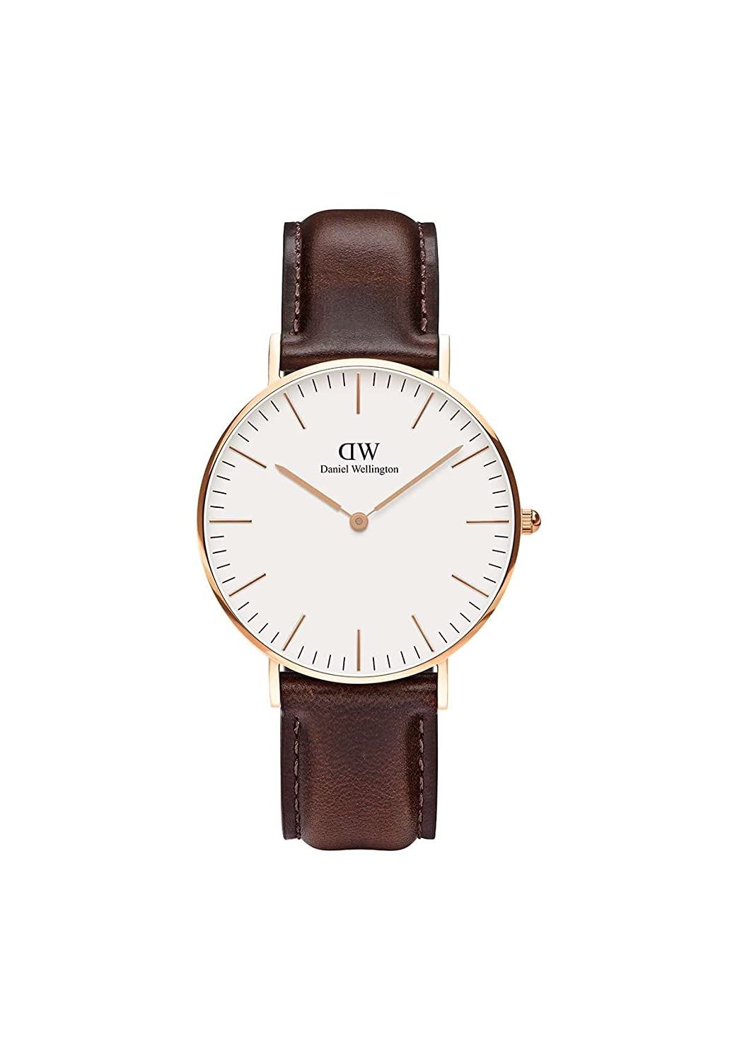 Daniel Wellington Classic 36 mm White Dial Unisex Analogue Watch - DW00100039-White