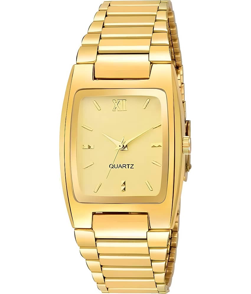 Viser Gold Metal Analog Men's Watch