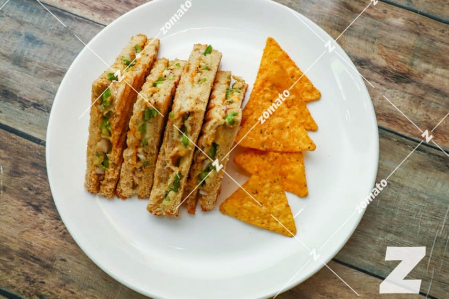Pizza and cheese sandwich
