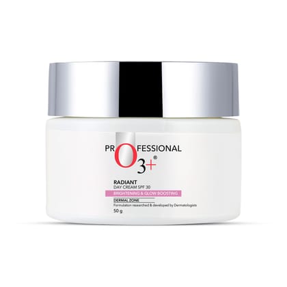 O3+ Radiant Day Cream Moisturiser SPF30 50g for Brightening & Glowing Skin | Moisturises & provides Sun Protection - All Skin Types O3+ Radiant Day Cream Moisturiser SPF30 50g for Brightening & Glowing Skin | Moisturises & provides Sun Protection - All S