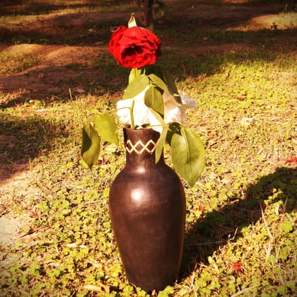 Longpi Black Pottery Bottle Vase Longpi Black Pottery Bottle Vase