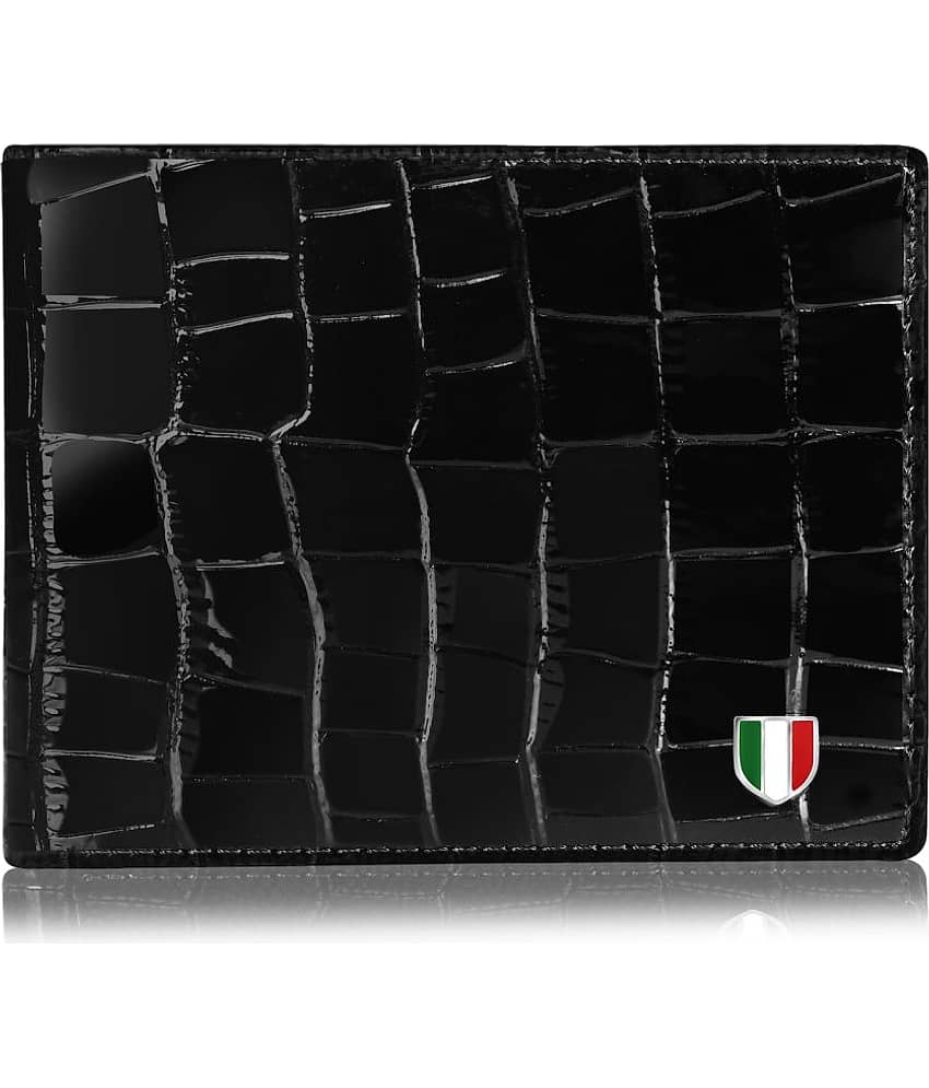 GIOVANNY - Black Faux Leather Men's Regular Wallet ( Pack of 1 )