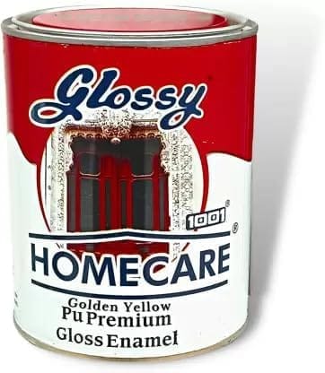1001 Homecare PU Premium High Gloss Golden Yellow Enamel | High Gloss Finish | PU Finish | Fade Resistant I Wall Paint I Metal Paint I
