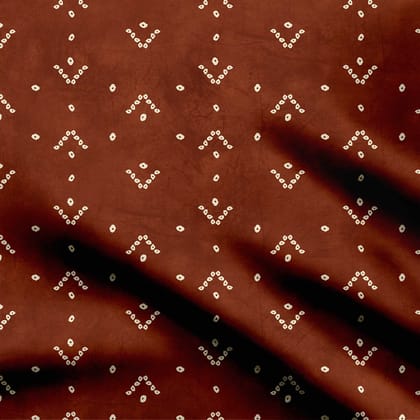 Bandhani Beats Print Fabric-Cotton