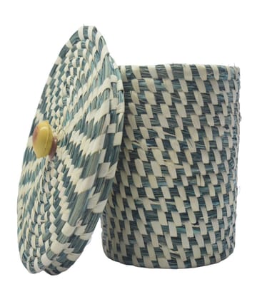 Sabai Grass All Purpose basket With Lid
