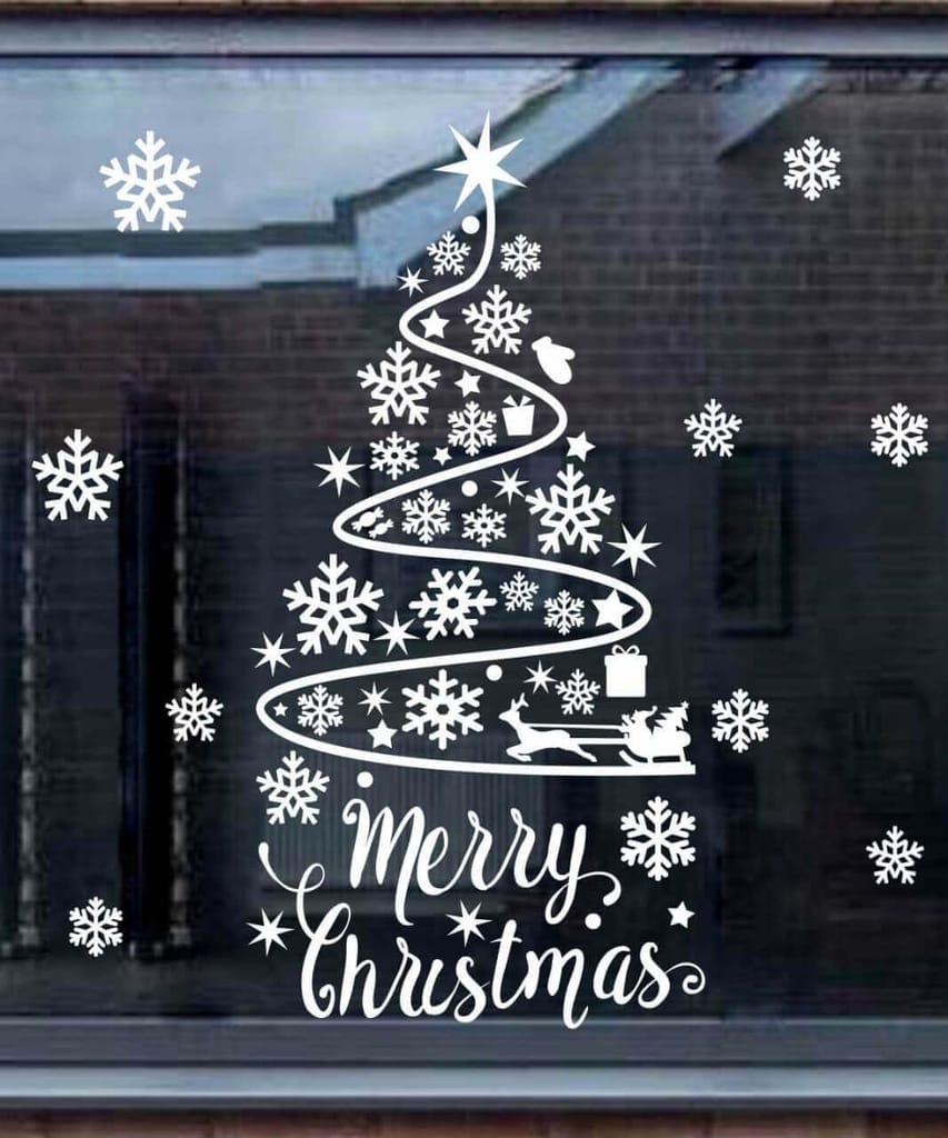 Snowflakes Cutout Stickers - 10PC - Party and Festive Needs | Buy online on ZillyBuy