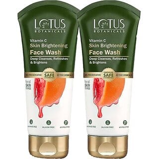 Lotus Botanicals Vitamin C Skin Brightening 125Ml ( Pack Of 2 ) Face Wash (250 Ml)