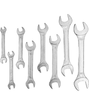GLOBUS INDUSTRIES Open End Spanner Set of 8 Pc
