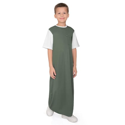Mullido  Oversize Green Boys Thobe-B1