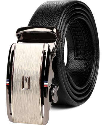 Edifier - Black Leather Men's Formal Belt ( Pack of 1 )