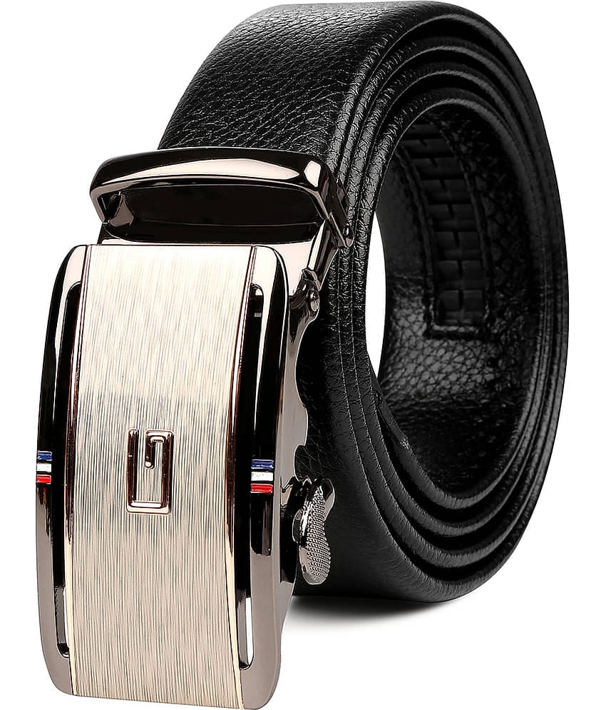 Edifier - Black Leather Men's Formal Belt ( Pack of 1 )