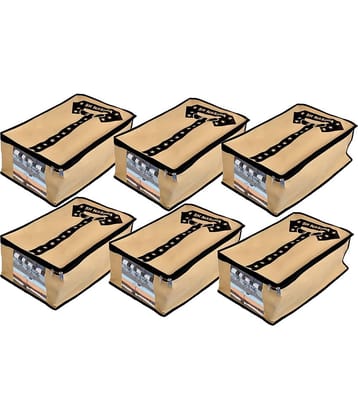 SH. NASIMA Non Woven STAR T-Shirt Paint Cover Bag Wardrobe with Transparent Window(Pack of 6, Grey, )