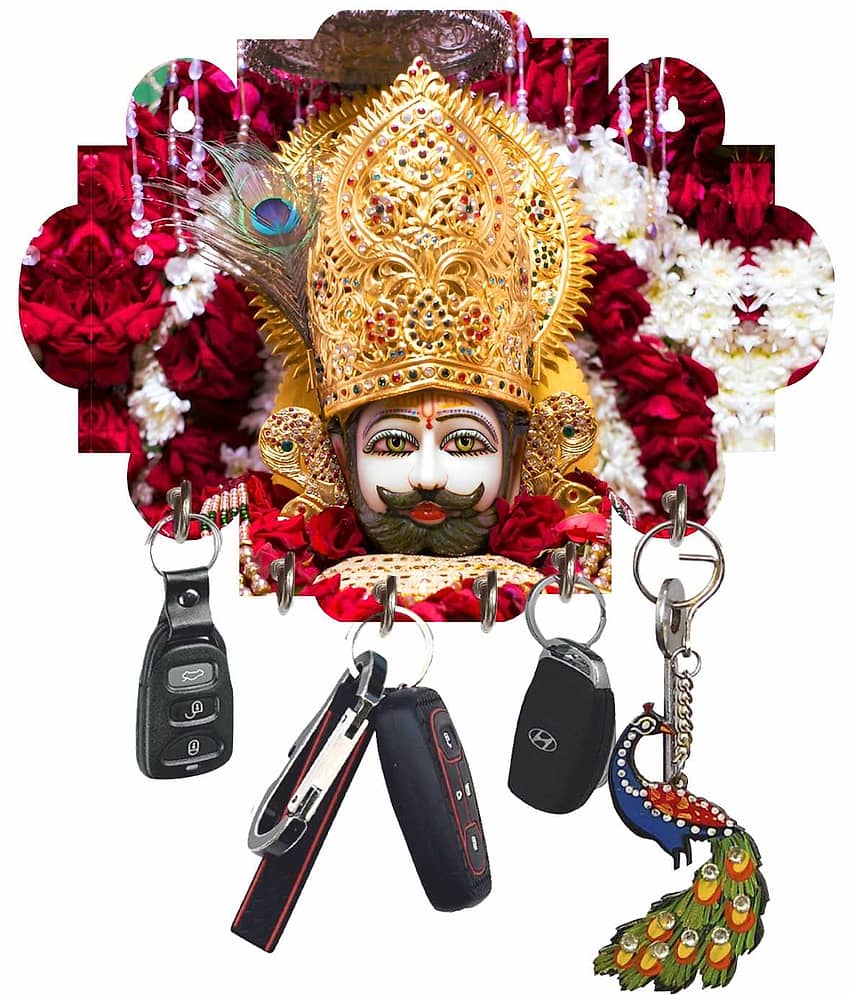 LCUPR Multicolour Wood Key Holder - Pack of 1