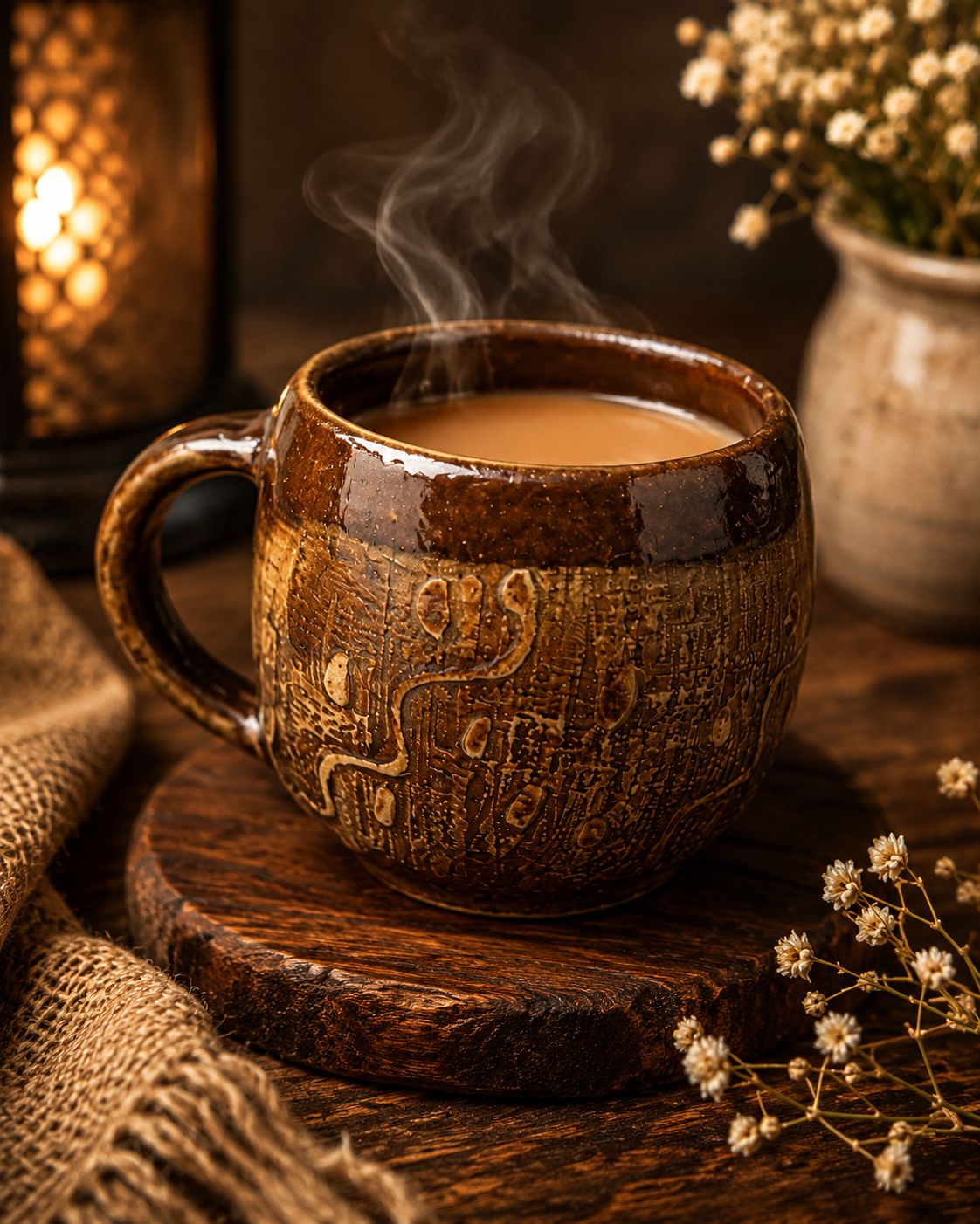 Dark Brown Tea / Coffee Mug