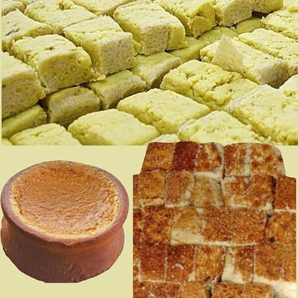 BANGLARMISTI FESTIVAL CELEBRATION PACK | Traditional Bengali Sweets from Krishnanagar, Sorpuria & Sorbhaja & Kheer Mitha Dahi 500g each, 1.5 kg Pack