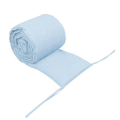 BABY BLUE CRIB BUMPER