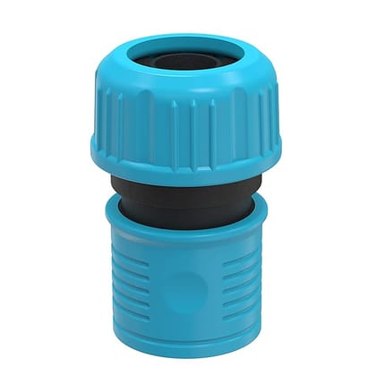 DIVINE TREE 3/4 Inch Hose Nozzle Garden Water Hose Quick Connector for Garden Hose Pipe Fitting Car Washer| Sprayer Connector(Blue_Pack 1)
