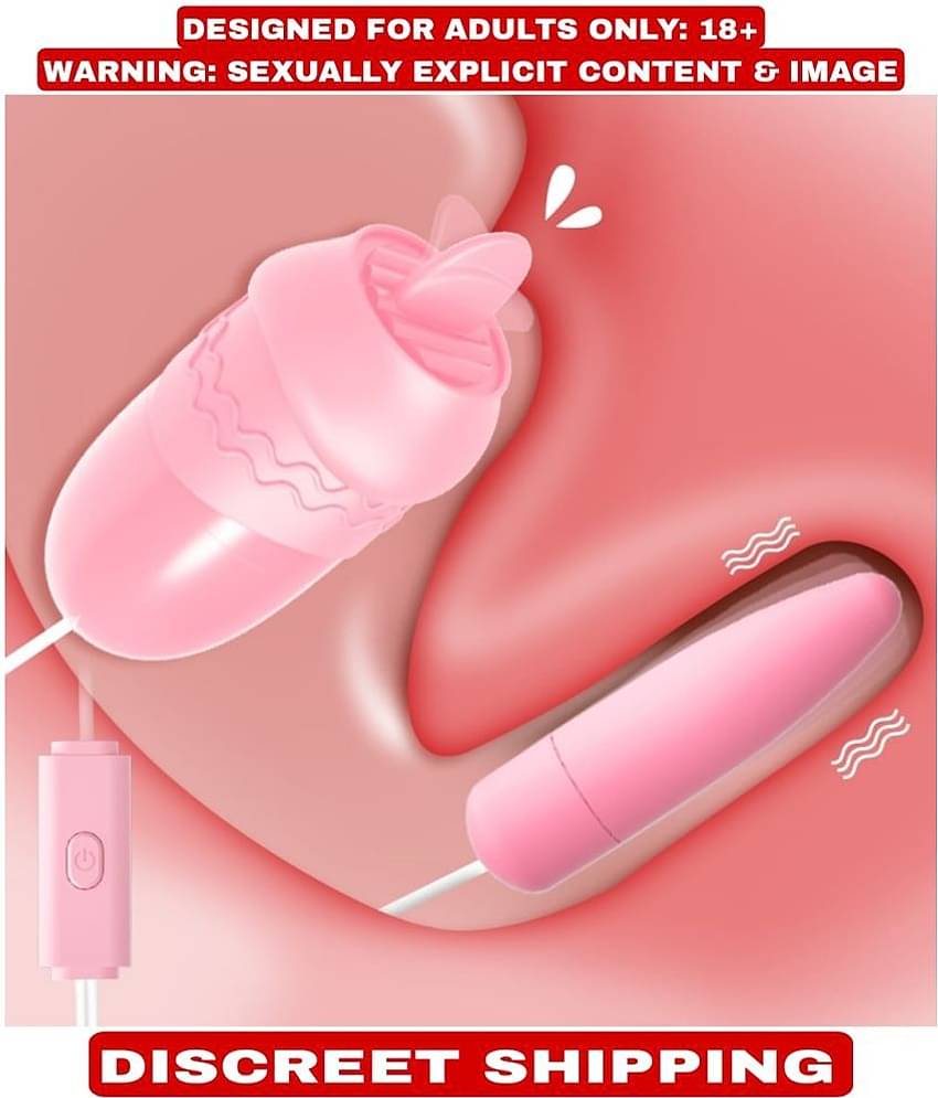 2 IN 1 LICKER+EGG USB POWER 12 FREQUENCY VIBRATOR SEXY TOY LOW PRICE FOR WOMEN BY KAMAHOUSE
