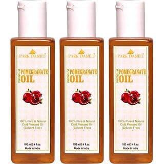 PARK DANIEL Organic Pomegrante oil- 100% Pure &amp; Undiluted Combo pack of 3 bottles of 100 ml(300 ml) (300 ml)