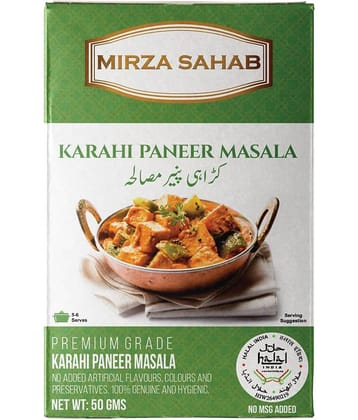 Mirza Sahab Karahi Paneer Masala Instant Mix 50 gm Pack of 4