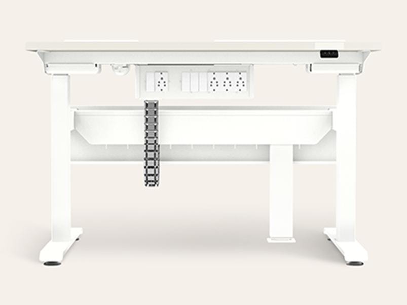 MoveUp - Standard Size Adjustable Height Study Table - 1-Year Warranty, Frosty White