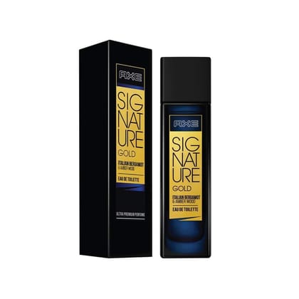 Axe Signature Gold Italian Bergamot and Amber Wood Perfume 80 Ml