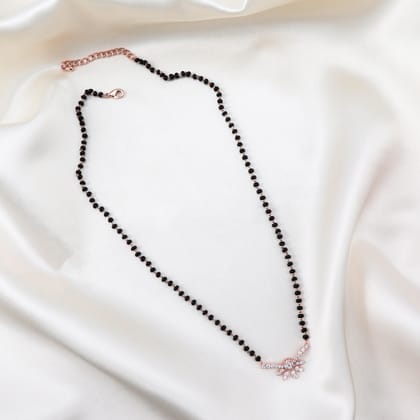Rosegold Lily Zirconia Mangalsutra