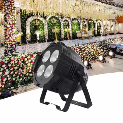 SPARKWORLD 4 LED High Power Stage PAR Light | DJ Party Light for Weddings, Events & Decoration White Beam | Colour: 4 Eye Blinder