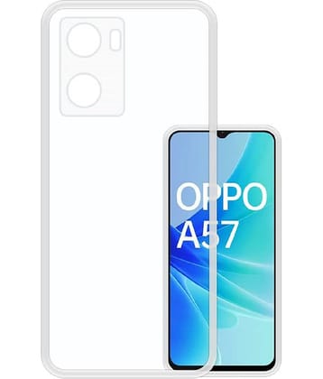 Case Vault Covers - Transparent Silicon Silicon Soft cases Compatible For OPPO A57 4G ( Pack of 1 )