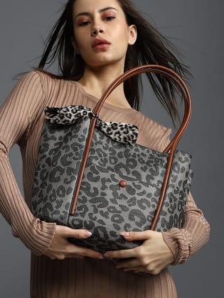 Leah Multicolor Tote Bag With Pouch Set-Shoulder Bag