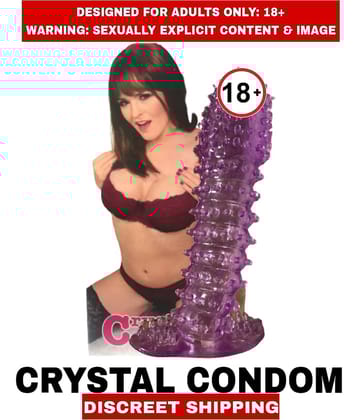Sexual Wellness Men's Adult Sex toys crystal condom sleeves For Men